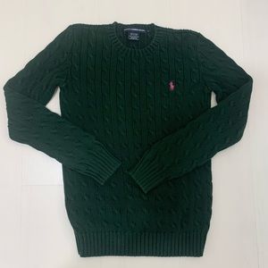 Ralph Lauren Sport Green Cable Knit Sweater - women’s